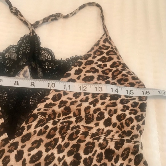 Leopard With Lace Lingerie Size Medium - Picture 4 of 6
